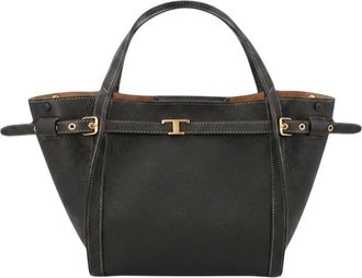 Tod's Black T Signature Small Tote