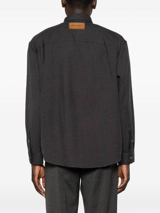 Emporio Armani Virgin Wool Shirt - Grey