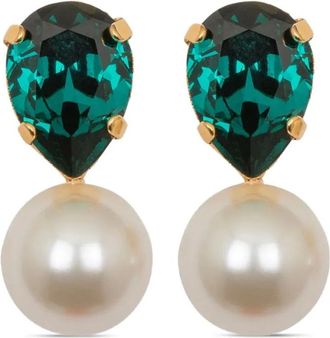 Jennifer Behr Orecchini Cimone con cristalli - Oro