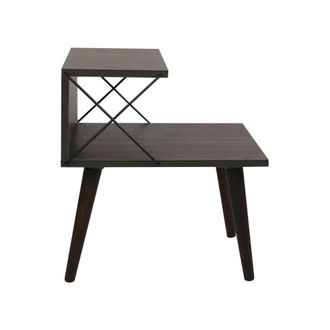 Dmora Mesa De Noche Astraea, C&oacute;moda Baja, Mesilla De Noche, Estante De La Cama, 50x40h55 Cm, Gris Ceniza, Con Embalaje Reforzado - Dmora