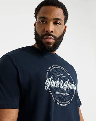 Jack & Jones Jack & Jones Dover Logo T-Shirt - Navy