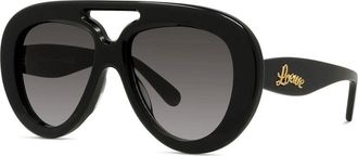Loewe LW40144U 01B Mens Sunglasses Black Size 55