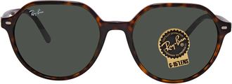 Ray-Ban Thalia Green Round Unisex Sunglasses RB2195 902/31 53