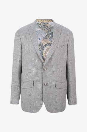 Etro Woll- und Kaschmirblazer mit geometrischen Motiven