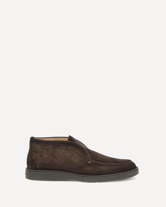 Santoni Suede slip-on Ankle Boots Male 10