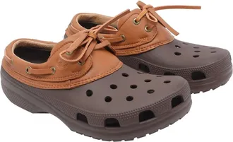 Crocs Mens Boat Shoe Coffee-Cognac Slippers Coffee/cognac Flat