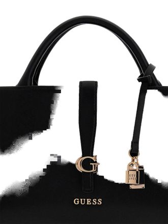 Guess Womens Satchel Bag Black Polyurethane - Satchel-Bags