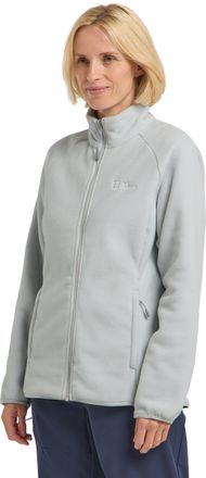 Jack Wolfskin Fleecejacke JACK WOLFSKIN MOONRISE FZ W, Damen, Gr. L (42/44), grau (cool, grau), Obermaterial: 100% Polyester; Futter: 100% Polyester, Jacken Fleecej