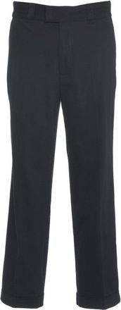 Paolo Pecora Straight-Leg Chino Pants With Turned-Up Hems And Side Pockets