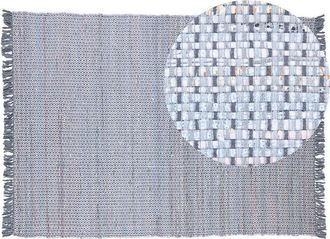 Beliani Rug BESNI Grey 160 x 230 cm Cotton