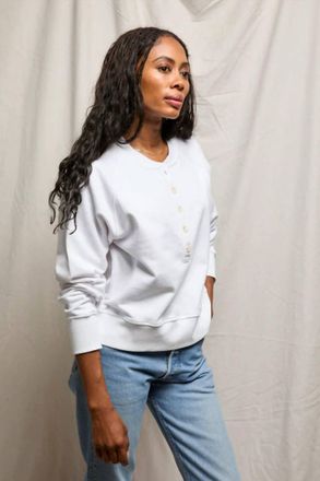 perfectwhitetee Bowen Raglan Sweatshirt In White