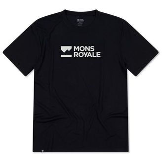 Mons Royale Icon Merino T-Shirt Merinoshirt f&uuml;r Herren | schwarz