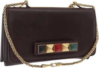 Valentino Pre-owned Shoulder Bags, female, Brown, Size: ONE SIZE Pre-owned Vintage Shoulder Bag