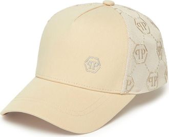 Philipp Plein Baseball Cap Hexagon Monogram Unisex in Beige at Nordstrom, Size 00