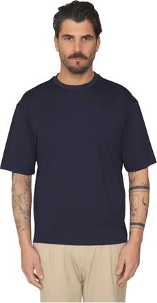 H&egrave;SKIMO No Iron Silk T-Shirt - Heren - T-shirts - Blauw - S - Tops