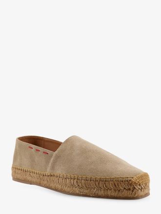 Kiton Mens Espadrilles Suede Beige Suede-Raffia Suede/raffia Flat Shoes