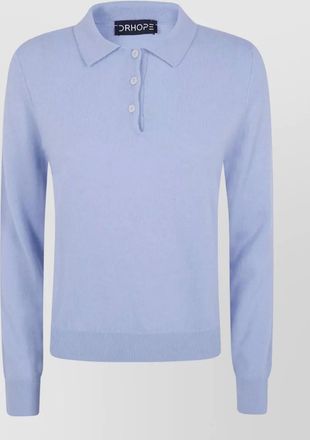 DRHOPE cashmere polo jumper