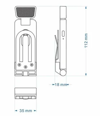 OEM L&aacute;mpara De Lectura, Luz Para Libros, 6 Niveles De Brillo, Luces De Lectura, L&aacute;mpara Recargable Usb C, Con Pinza, L&aacute;mpara Con Pinza Negra