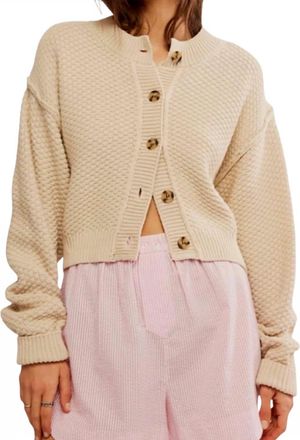 Free People Lila Cardigan In Cream