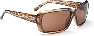 Optic Nerve Womens Lanai Sunglasses In Crystal, Polarized Copper Lens