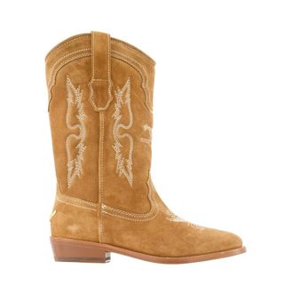 Zadig&Voltaire Cowboy Boots, female, Brown, Size: 8 US Tex Western Ankle Boots