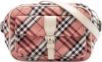 Burberry Pre-owned Cross Body Bags, female, Multicolor, Size: ONE SIZE Pre-owned Canvas Crossbody Bag