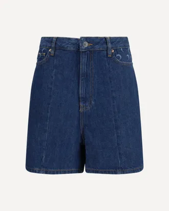 Marine Serre High-waisted denim Shorts Female 36