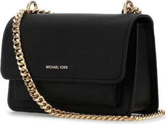 Michael Kors Womens Shoulder Crossbody Bag Black Leather
