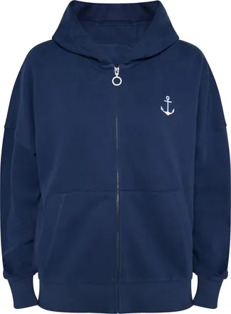 Dreimaster Dreimaster Jas met capuchon Dames marine