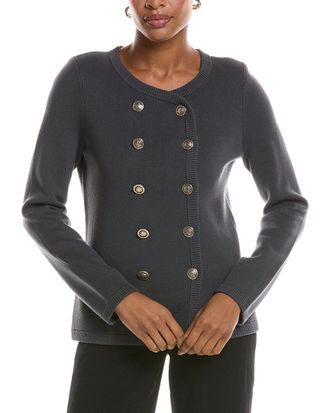 St. John Double-Breasted Knit Jacket