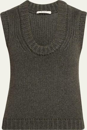 6397 Shaker Linen-Blend Vest