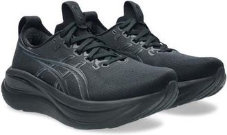 Asics GEL-NIMBUS 28 Running Shoe in Black/Graphite Grey at Nordstrom, Size 10.5