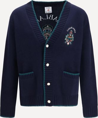 Casablanca Cardigan con stemma Hotel Man XL