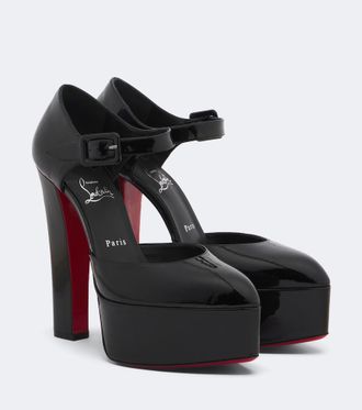 Christian Louboutin Salones Jenna de charol con plataforma