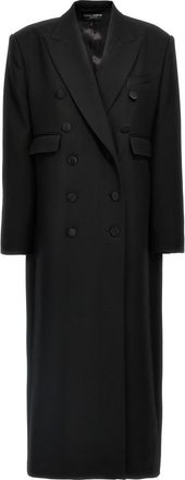 Dolce & Gabbana Black Long Tuxedo Coat
