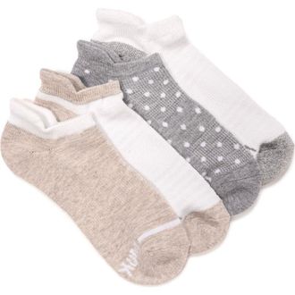 Muk Luks Womens Dream Step Sporty Low Cut Ankle Socks, 4 Pair Pack in Neutral at Nordstrom