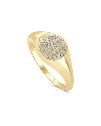 Sabrina Designs 14K 0.15 Ct. Tw. Diamond Signet Ring