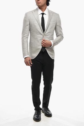 Corneliani Blazer CERIMONIA ACADEMY in Misto Lana Jacquard Corneliani