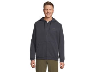 Arc'teryx Emblem Fleece Full-Zip Hoody Mens Coat Black Sapphire : 2XL, Cotton/Polyester