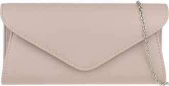 Girly HandBags Womens Plain Clutch Bag (Nude)