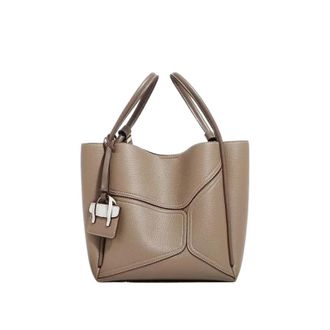 Generic Compatible For Casual Large Capacity Tote Bag Womens Color Blocking Single Shoulder Crossbody Neutral Simple(Grey)