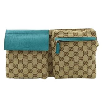 Gucci Pre-owned Belt Bags, female, Beige, Size: ONE SIZE Pre-owned GG Canvas Waist Bag