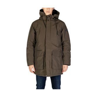 Replay Parkas, male, Brown, Size: XL Three Layers Nylon Poly M8404 Parka