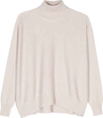 D.exterior roll-neck jumper - women - Cashmere/Wool/Viscose/Polyamide - L - Neutrals