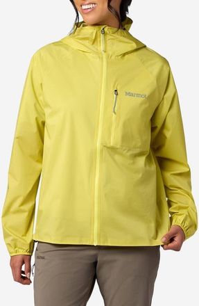 Marmot Superalloy Bio Packable Rain Jacket in Limelight at Nordstrom, Size X-Small