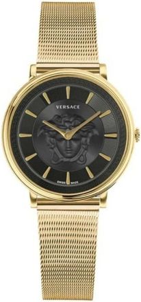 Versace V-Circle Horloge - Dames - Horloges - Geel - ONE Size - Accessoires