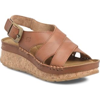 B&oslash;rn Kavala Platform Sneaker in Brown Leather at Nordstrom, Size 10