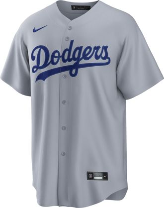 Nike Mookie Betts Los Angeles Dodgers Nike Mens MLB Replica Jersey in Grey | RP260IQJLD9-YQ1