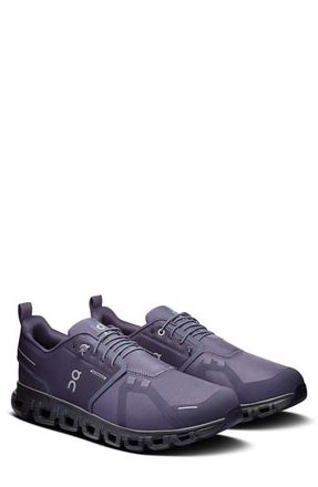 On Cloud 6 Waterproof Sneaker in Flint/Black at Nordstrom, Size 11.5
