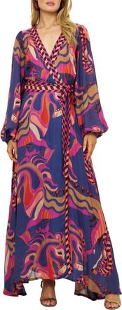 Oliphant Wrap Dress In Arabia Navy